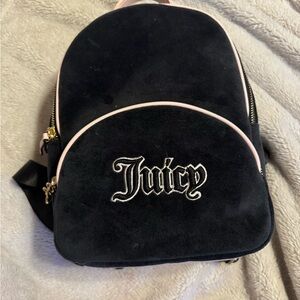 Juicy Couture Black Backpack with Pink Trim